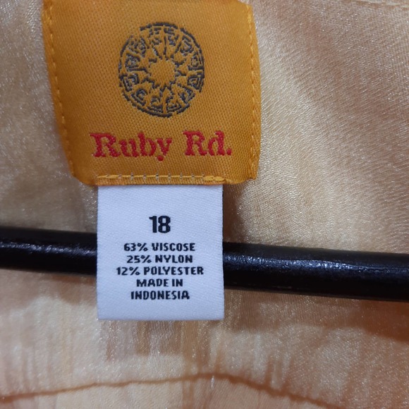 Ruby Rd Yellow Womens Jacket Size 18 - Picture 3 of 4